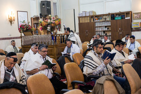 مراسم دعای کلیمیان برای سلامتی مقام معظم رهبری بمناسبت دهه فجر 